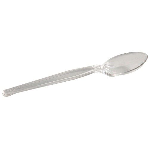 Georgia Pacific Dixie&reg; Full Size Heavy Duty Clear Plastic Teaspoon