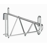 Metro&reg; Super Erecta&reg; Post Mount 18" Chrome Shelf Support