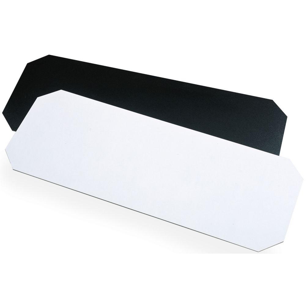 Metro&reg; Super Erecta&reg; 24 x 36" Black / White Shelf Inlay