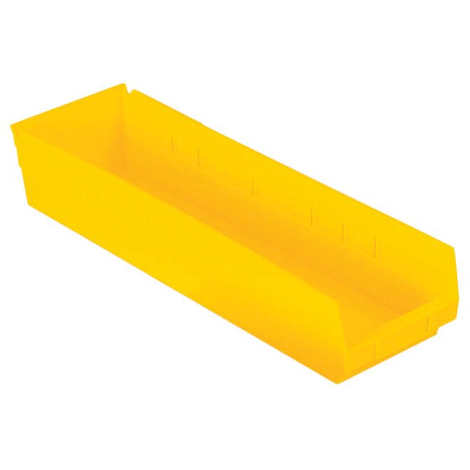 Metro&reg; Yellow 17-5/8 x 6-5/8 x 4" Nesting Shelf Bins