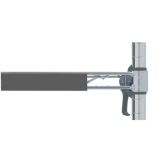 Metro&reg; Gray 6" Shelf Marker f/ Super Erecta&reg; Shelves