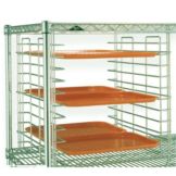 Super Erecta Wire Tray Slide Rack f/ 18" Shelves, Metroseal