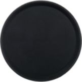 Carlisle Round Griplite&reg; Tray, Black, 11"
