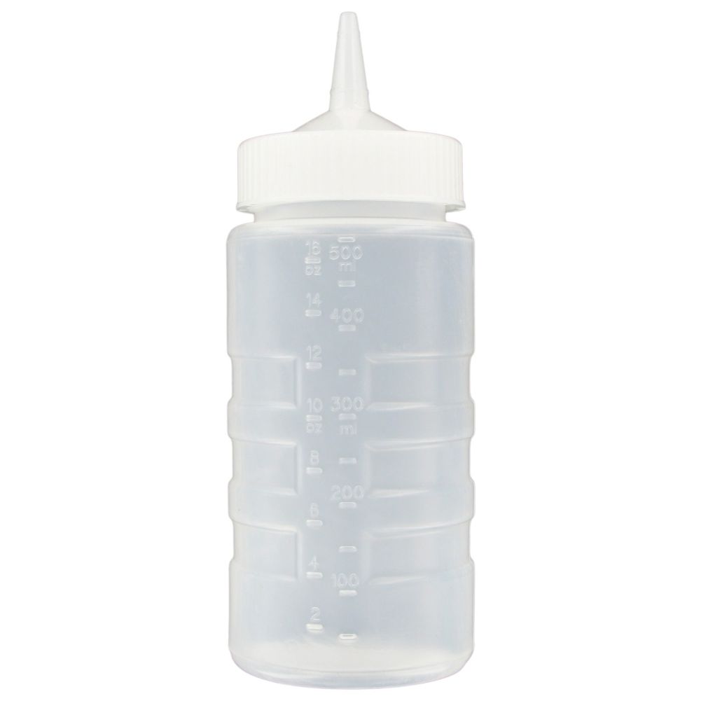Traex&reg; 16 oz. Clear Wide Mouth Squeeze Bottle