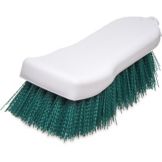 Polyester Hand Scrub Brush, Green, 6"