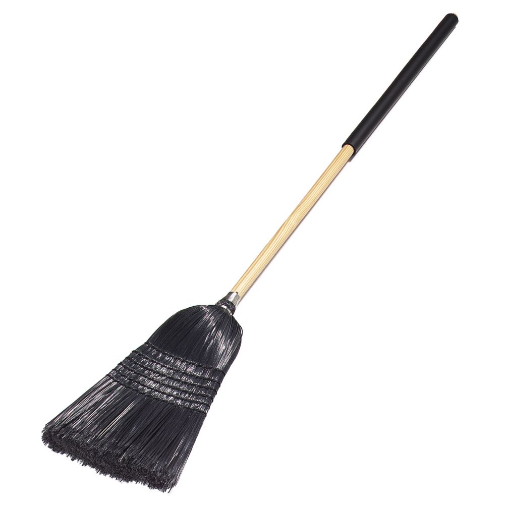 Carlisle&reg; Flo-Pac&reg; 57" Black Janitor Broom