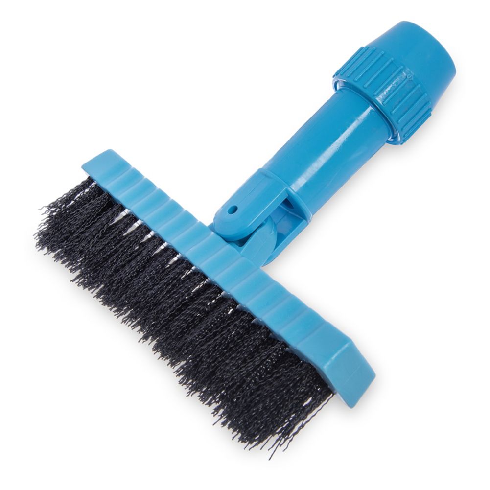 Carlisle Pivoting Tile / Grout Brush Head, Black, 7-1/2"