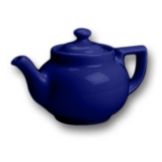Hall&reg; China 16 Oz. Concord Blue Boston Teapot with Knob Cover