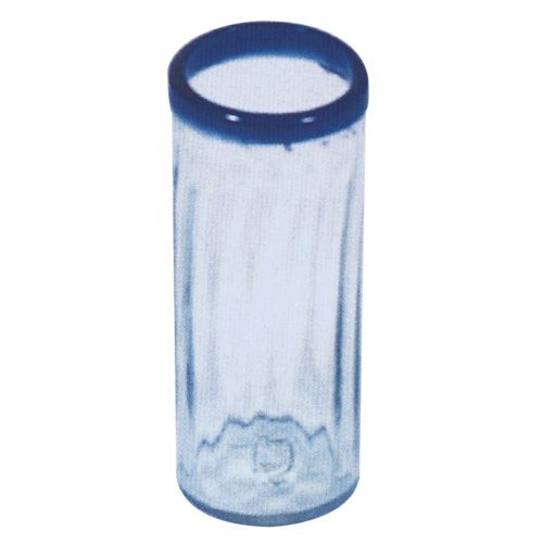 Cobalt Blue Rim 18 oz Glass Cooler