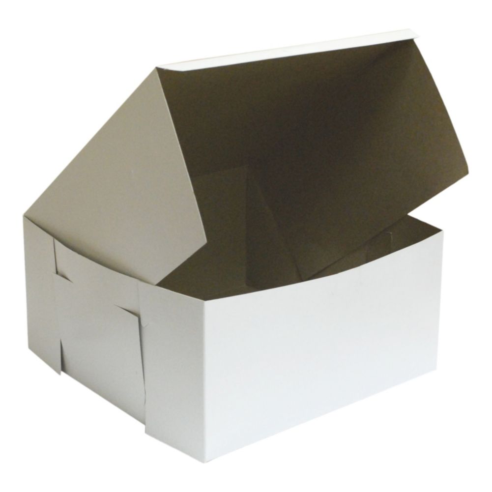Honeymoon Paper Plain White 12" x 12" Pastry Box