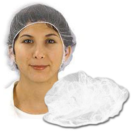 Cellucap&reg; White Polyester 20" Honeycomb Hairnet
