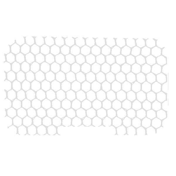 Cellucap&reg; White Polyester 20" Honeycomb Hairnet