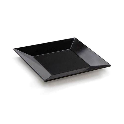 G.E.T. Siciliano&trade; Black 10" Square Melamine Plate
