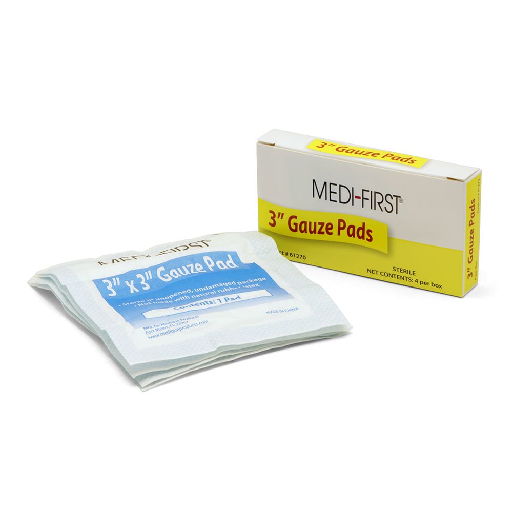 Afassco&reg; Individually Wrapped 3" Square Sterile Gauze Pads
