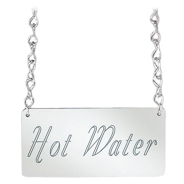 Cal-Mil&reg; Silver "HOT WATER" Chain for Urn