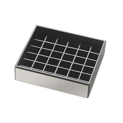 Cal-Mil&reg; Silver 4" x 4" Spigot Drip Tray