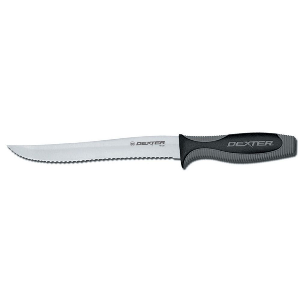 Dexter Russell V-lo&reg; 8" Scalloped Utility Slicer