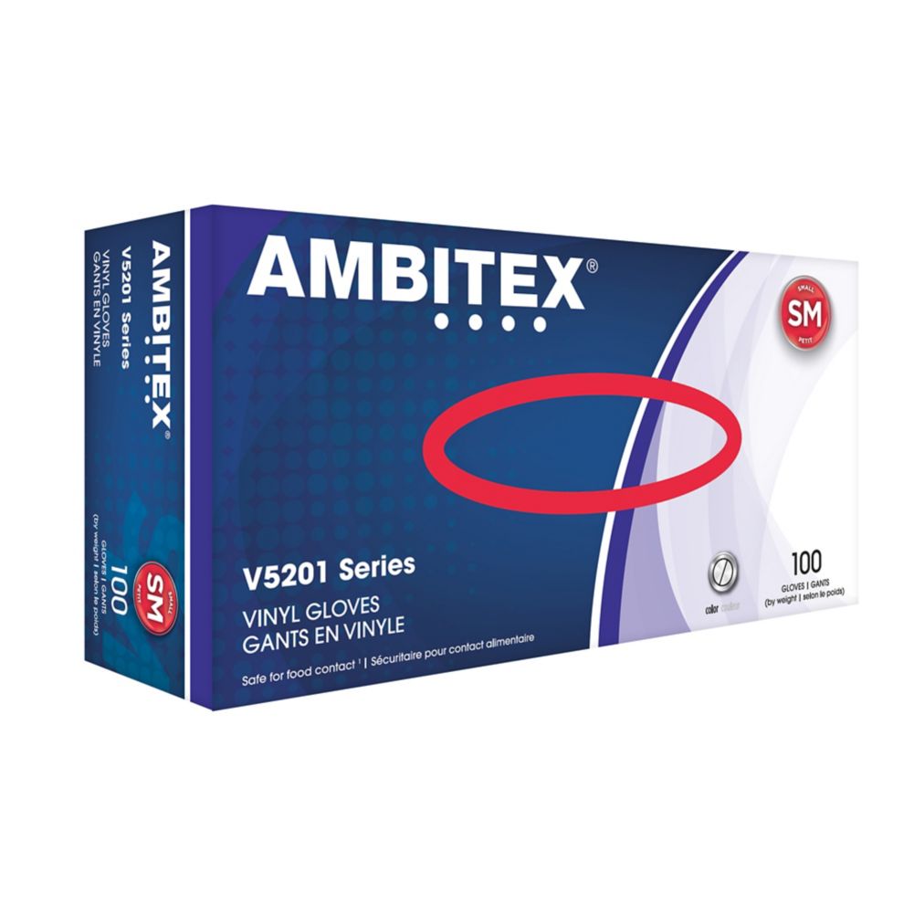Tradex Ambitex&reg; Small Powder-Free General Purpose Vinyl Gloves