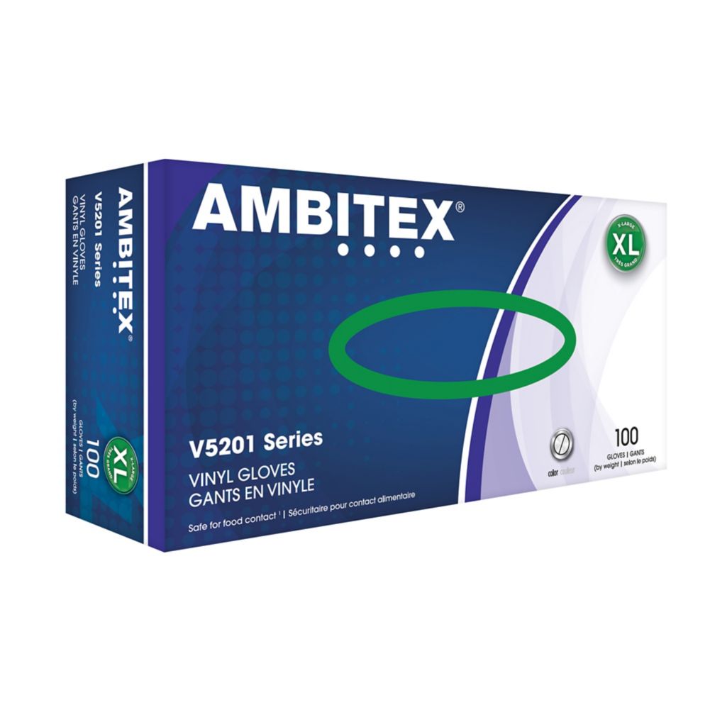 Tradex Ambitex&reg; XL Powder-Free General Purpose Vinyl Gloves