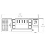 Perlick&reg; 66 X 24 Cocktail Station with Blender and Sink