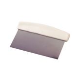 Allied Metal 6" x 4.5" Stainless Steel Dough Scraper