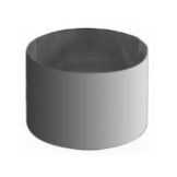 Allied Metal 3" x 3" Stainless Steel Cake Ring