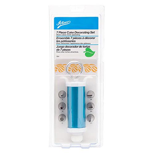 Ateco 7-Piece Cake Decorating Set w/ Syringe