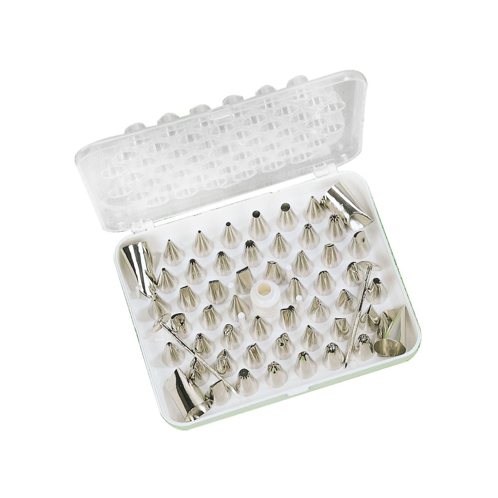 Ateco 55 Piece Plastic Cake Decorating Tube Frosting Icing
