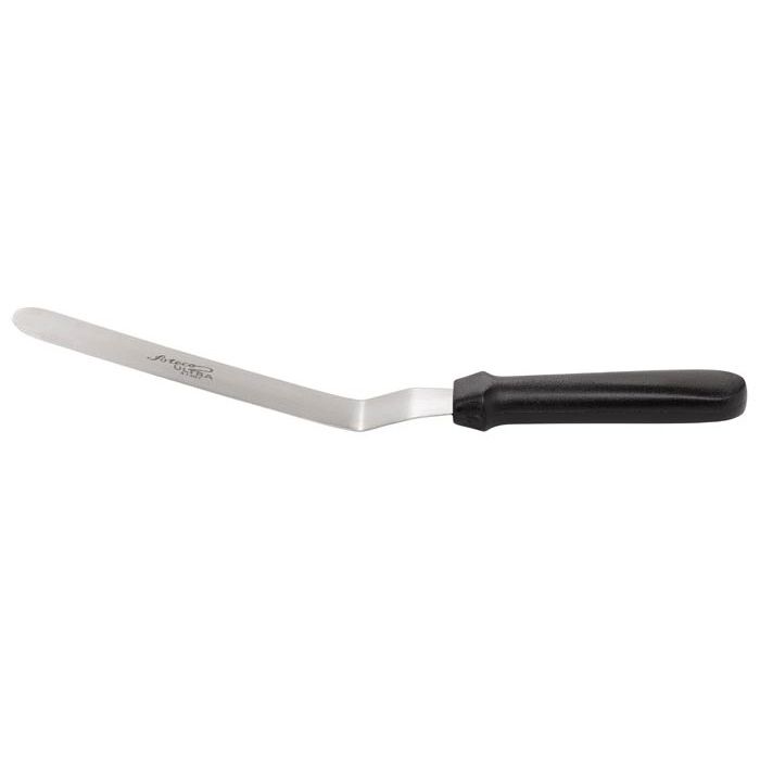 Ateco Straight S/S 13" Ultra Spatula w/ Black Plastic Handle