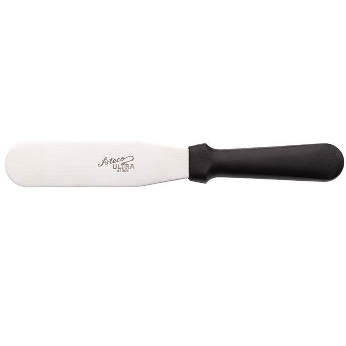Ateco Straight S/S 11" Ultra Spatula w/ Black Plastic Handle