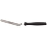 Ateco  S/S 8-3/4" Bakers Offset Spatula w/ Black Plastic Handle