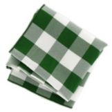 Green & White Checked Napkin, 20" x 20"