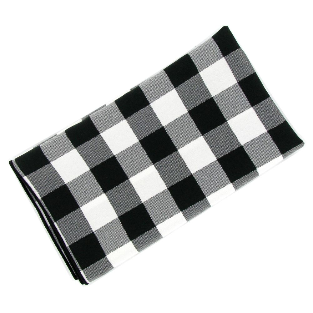 Black & White Checked Napkin, 20" x 20"