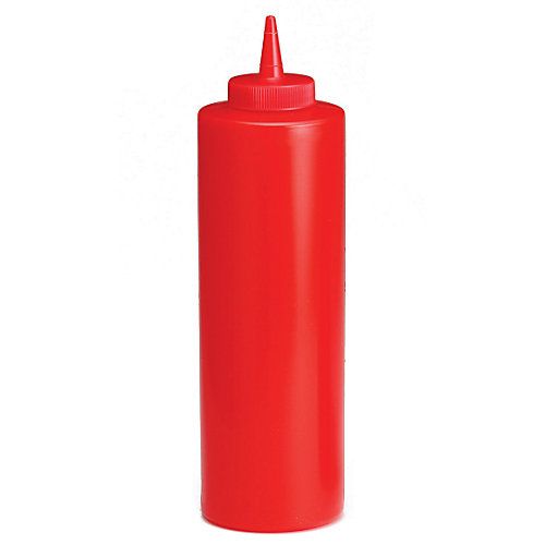 Tablecraft Red 12 Oz Ketchup Squeeze Dispenser