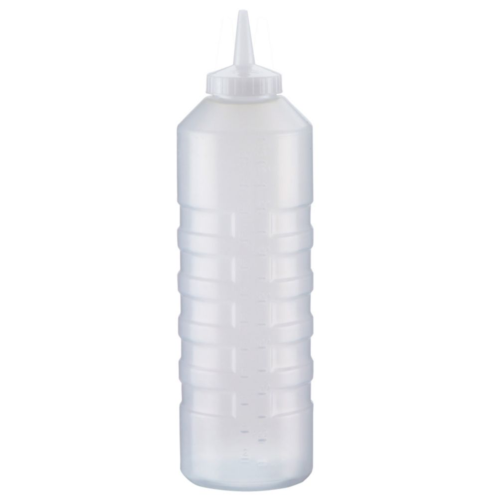 Tabletop Squeeze Dispenser w/ Standard Cap, Clear, 24 oz