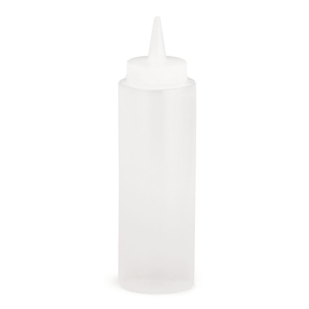 Tablecraft 8 Oz Standard Cone Tip Natural Squeeze Dispenser