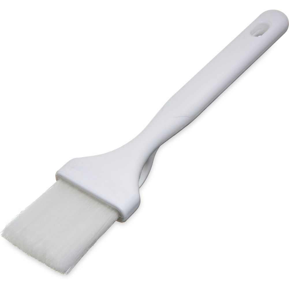 Carlisle Sparta&reg; Meteor Wide Pastry / Basting Brush w/ Hook, White