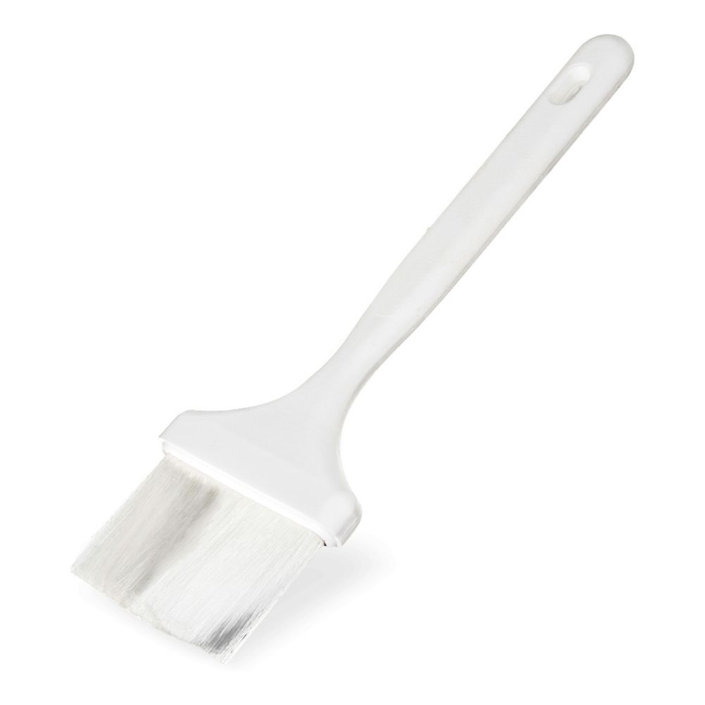 Carlisle Sparta&reg; Meteor Wide Pastry / Basting Brush w/ Hook, White