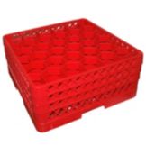 Traex&reg; Red 30 Compartment 3 Hexagon Extender Glass Rack