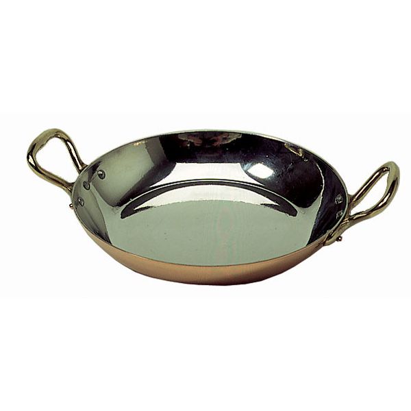 Mauviel 8" Copper Egg Pan with Bronze Handles
