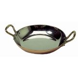 Mauviel 8" Copper Egg Pan with Bronze Handles