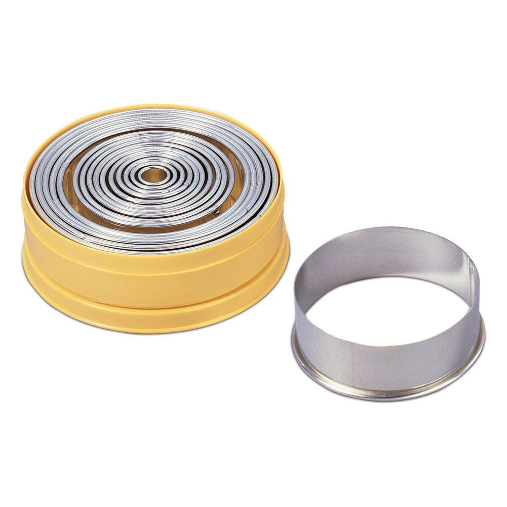 JB Prince 16-Piece Round Pastry Cutter Set