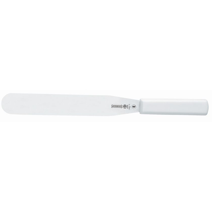 Mundial Baker's Icing Spatula w/ White Handle - 10"
