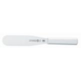 Mundial Baker's Icing Spatula w/ Molded White Poly Handle - 6"