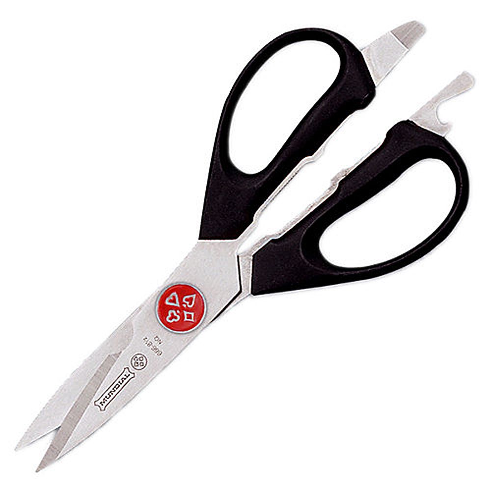 Mundial Take-A-Part Kitchen Shears w/ Black Handle - 8"