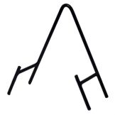 Iron Table Plate Holder, 10" L x 11" W