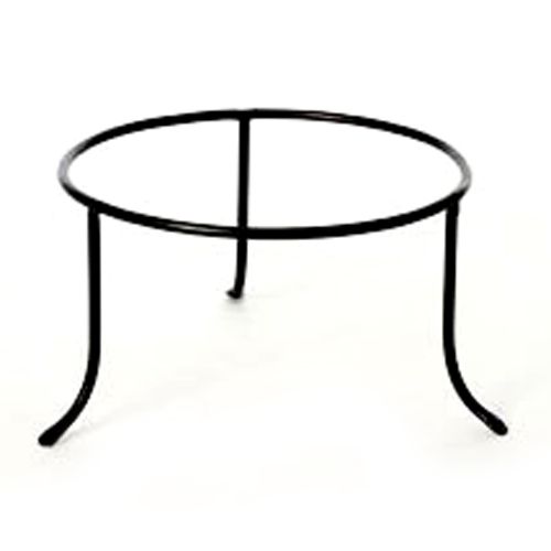 Black Iron Pate Stand, 5" H x 8" D