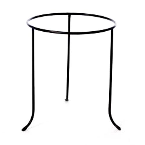 Black Iron Pate Stand, 10" H x 8" D