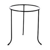 Black Iron Pate Stand, 10" H x 8" D