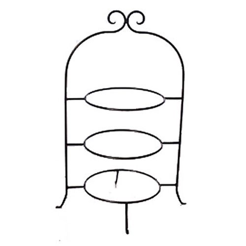 Metal 3 Tiered Plate Holder w/8" Rings